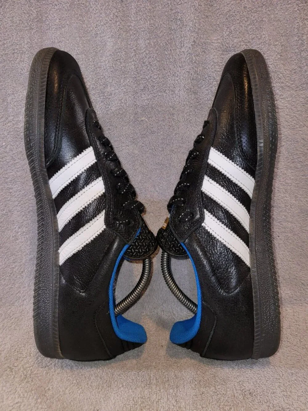 Adidas Samba ADV Gino Lannucci x RYR Black Blue Bird Gum Men's Size 10 Sneakers